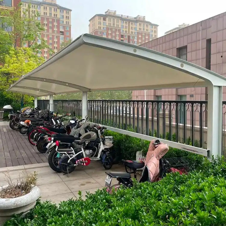 伊犁膜结构电动车棚